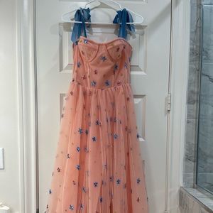 Brand new Lirika Matoshi Pink Sky midi dress